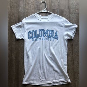 Columbia University Merch White Tee - Small